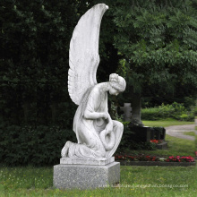 Sale kneeing praying life size angel marble cemetery statues